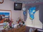 Ellen's 4th hospital room in as many days... shot of flowers and balloons.