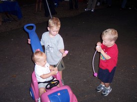 Sat Sep 16 18:48:05 2006

Andrew played with his cousins, Hayden and Gavin, sons of Jason and Stacy Gardella.