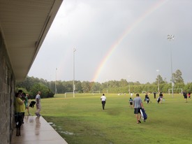 Fri 18 May 2012 07:03:35 PM

A rainbow after a severe thunderstorm stopped play at one of Andrew's YMCA flag football games.