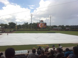Mon 02 Sep 2013 03:24:37 PM

Rain delay at JAX Suns game. The game also went 11 innings -- long game/day, but Andrew and Dad had a great time anyway.