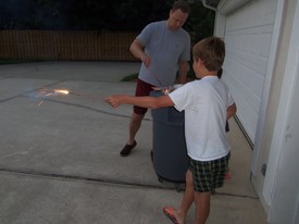 Sun 24 May 2015 07:18:56 PM

Sparklers on July 4th.