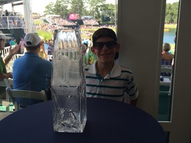 Sat 09 May 2015 03:45:21 PM

Andrew with The Players Championship trophy. His new friend Kenny from Nemours took this photo.