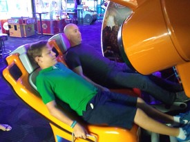 Highlight for Album: 09/01/2017 Trip to Dave and Buster's with Mom, Dad, and Uncle Clay