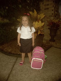 Mon 19 Aug 2013 07:07:15 AM

First day of school, Pre-K4!