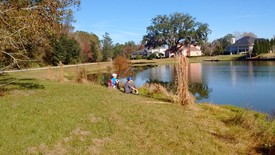 Highlight for Album: Gracie's first fishing trip